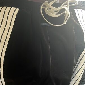 Black and White Striped Pants